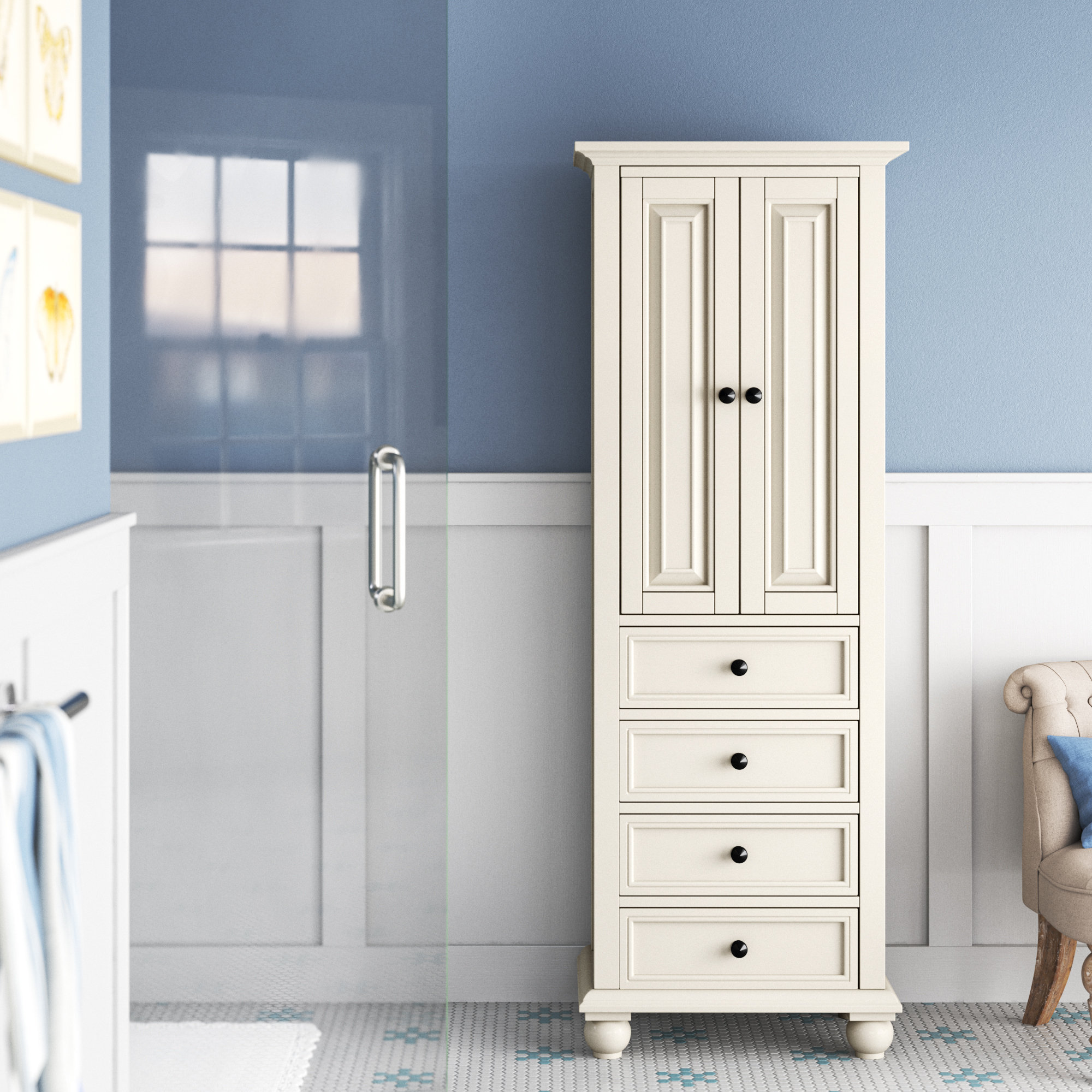 Laurel Foundry Modern Farmhouse Mitchel Freestanding Linen