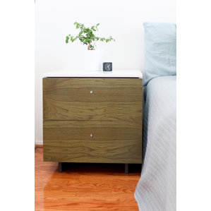 Roh 2 Drawer Nightstand by Spot on Square