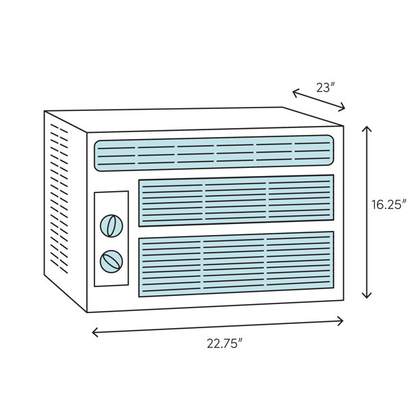 Perfectaire 8 000 Btu Energy Star Window Air Conditioner With Heater And Remote Reviews Wayfair