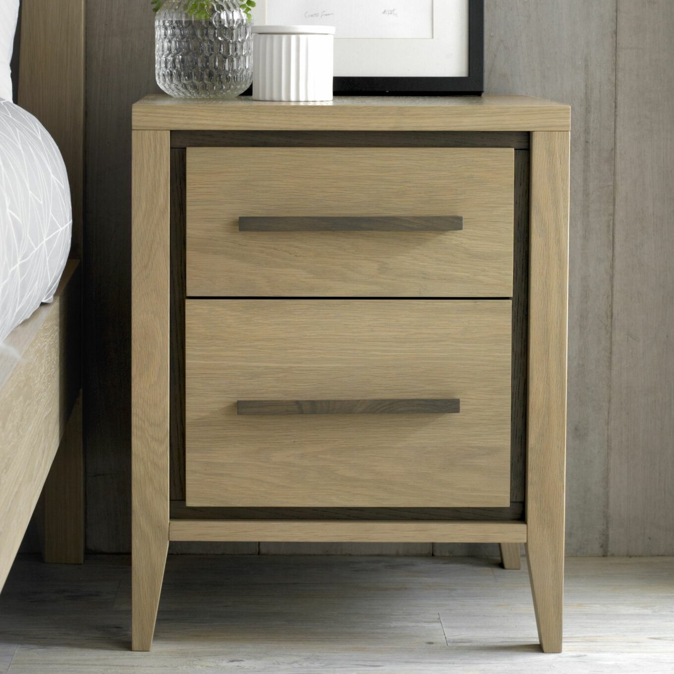 Ebern Designs Dipaolo 2 Drawer Bedside Table Reviews Wayfaircouk