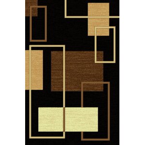 LifeStyle Black Indoor/Outdoor Area Rug