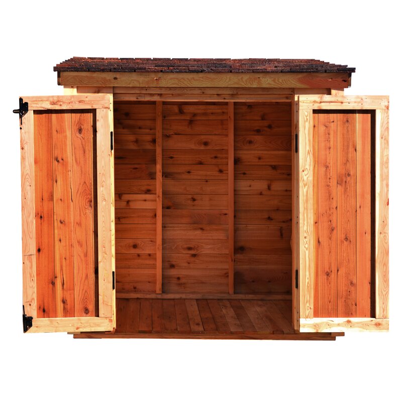 Leisure Season 6 ft. W x 4 ft. D Solid Wood Lean-to 