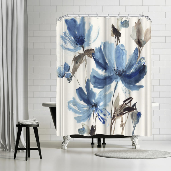 East Urban Home Pi Creative Art Blissful Single Shower Curtain Reviews Wayfair