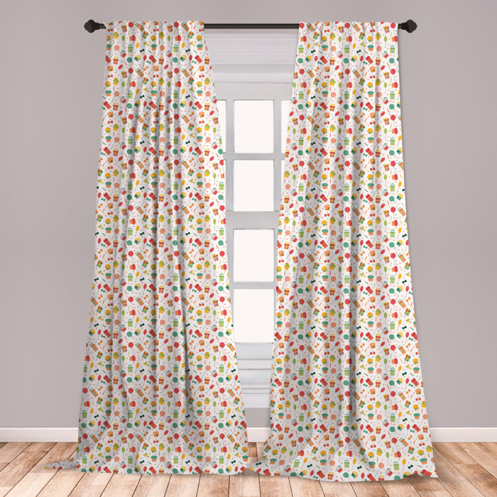 East Urban Home Cupcake Room Darkening Rod Pocket Curtain Panels