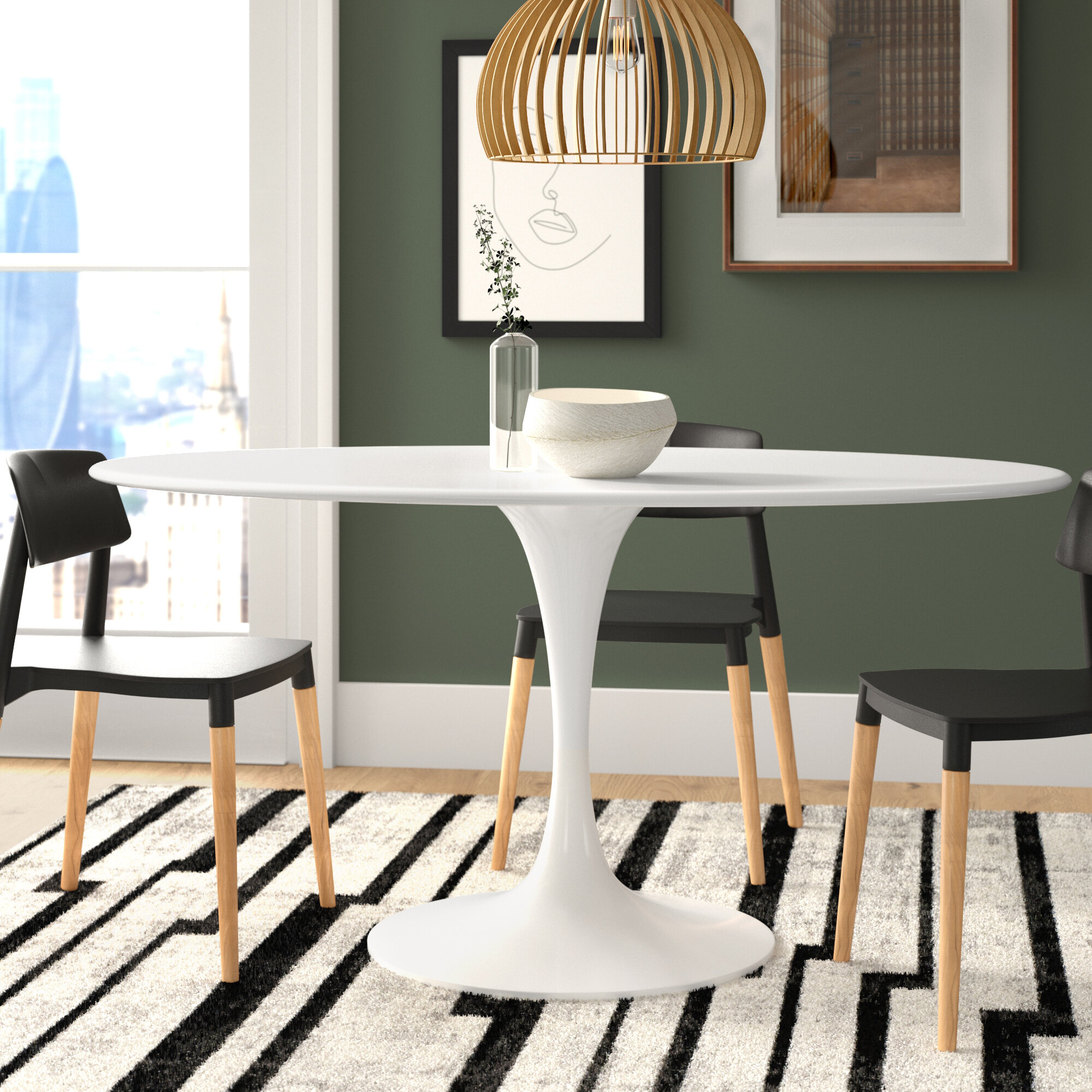 Wayfair | Oval White Kitchen & Dining Tables You'll Love in 2022