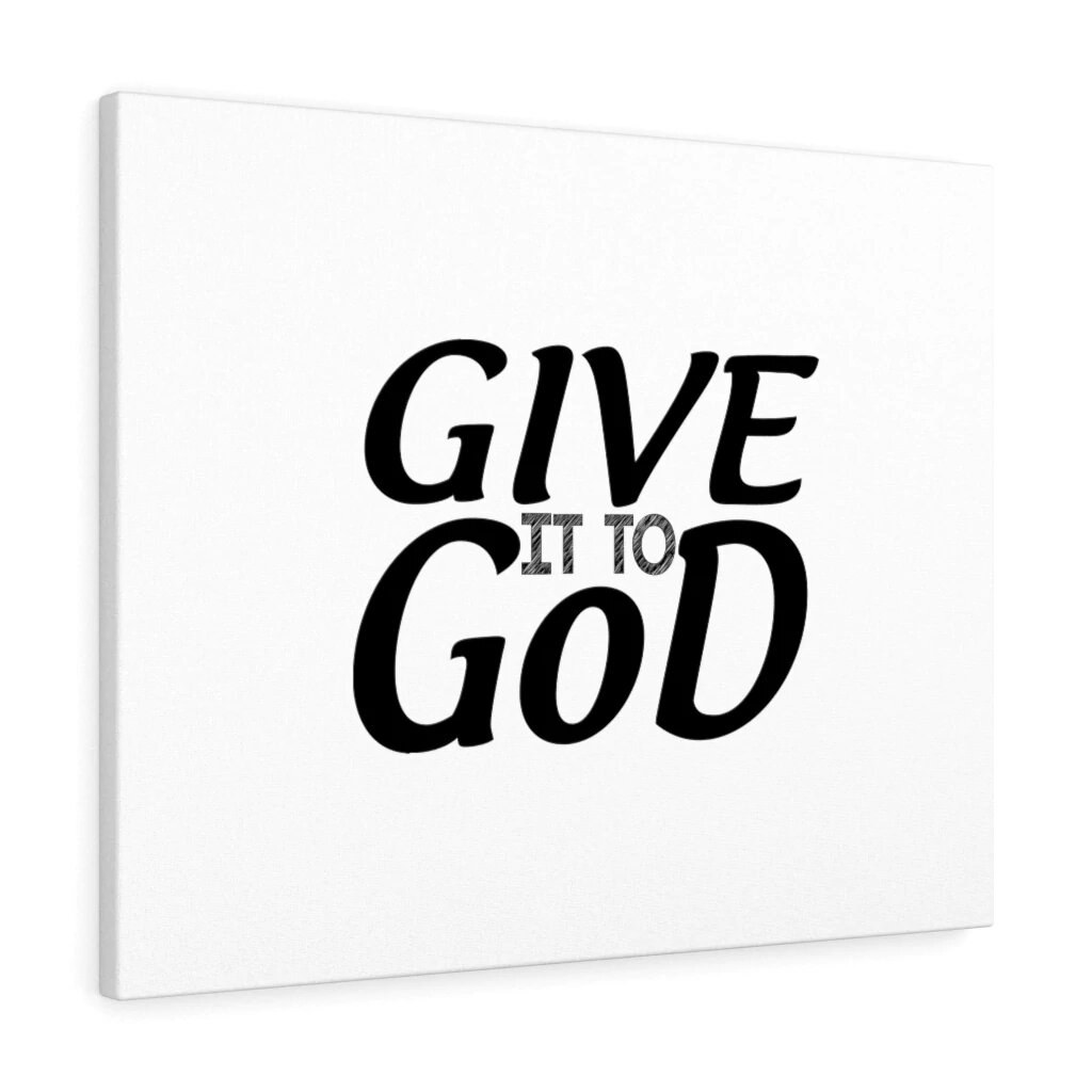 Trinx Give It To God Christian Wall Art Bible Verse Print Ready to Hang ...