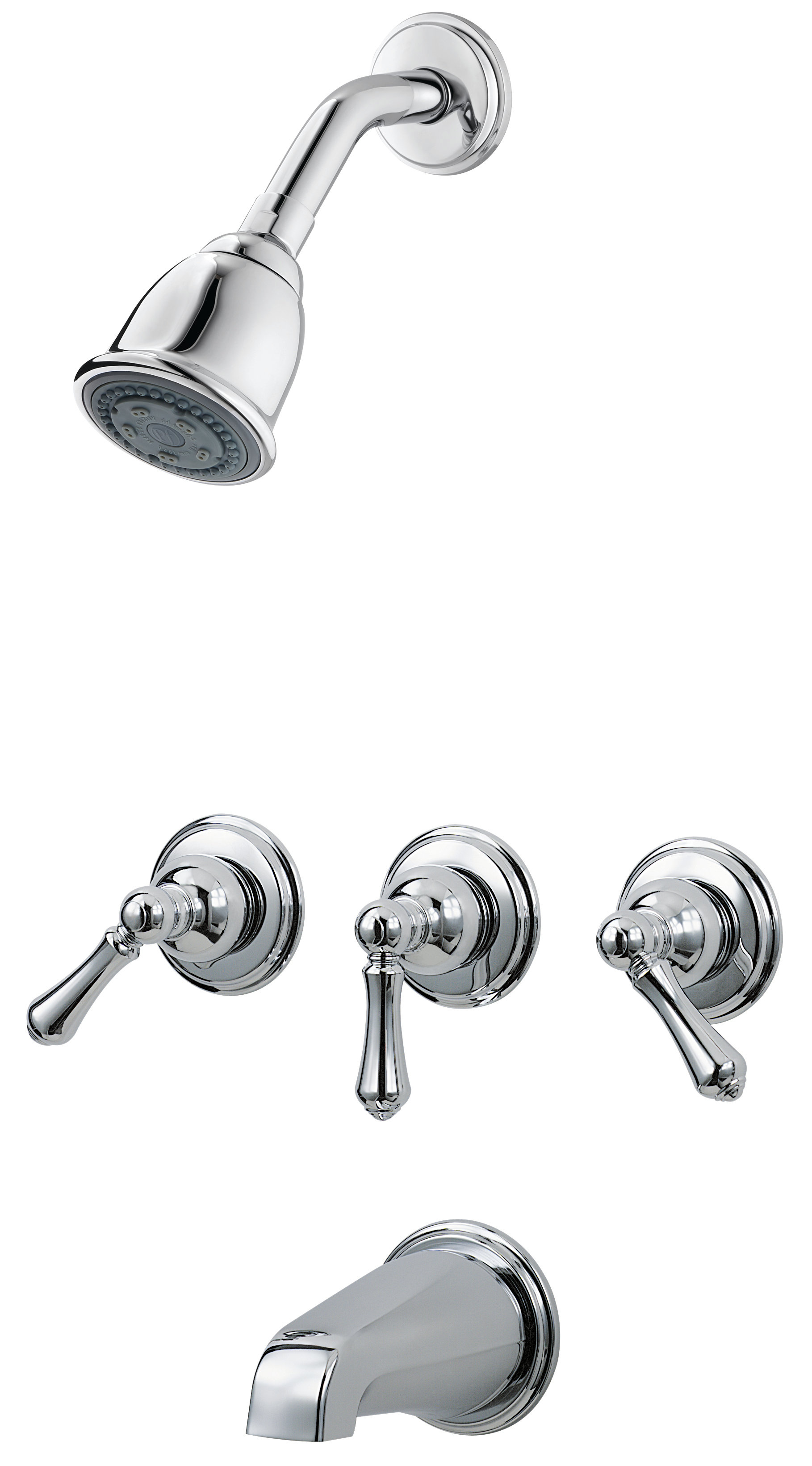 Pfister 3 Handle Thermostatic Tub and Shower Faucet with Trim 