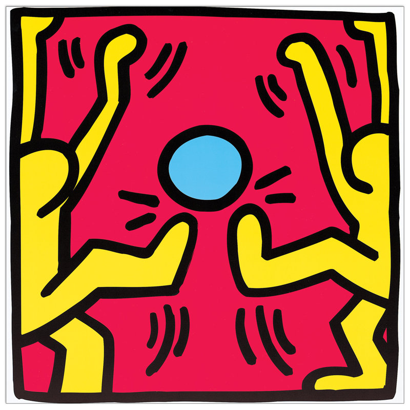 East Urban Home Wandbild Untitled, 1988 Grafikdruck von Keith Haring