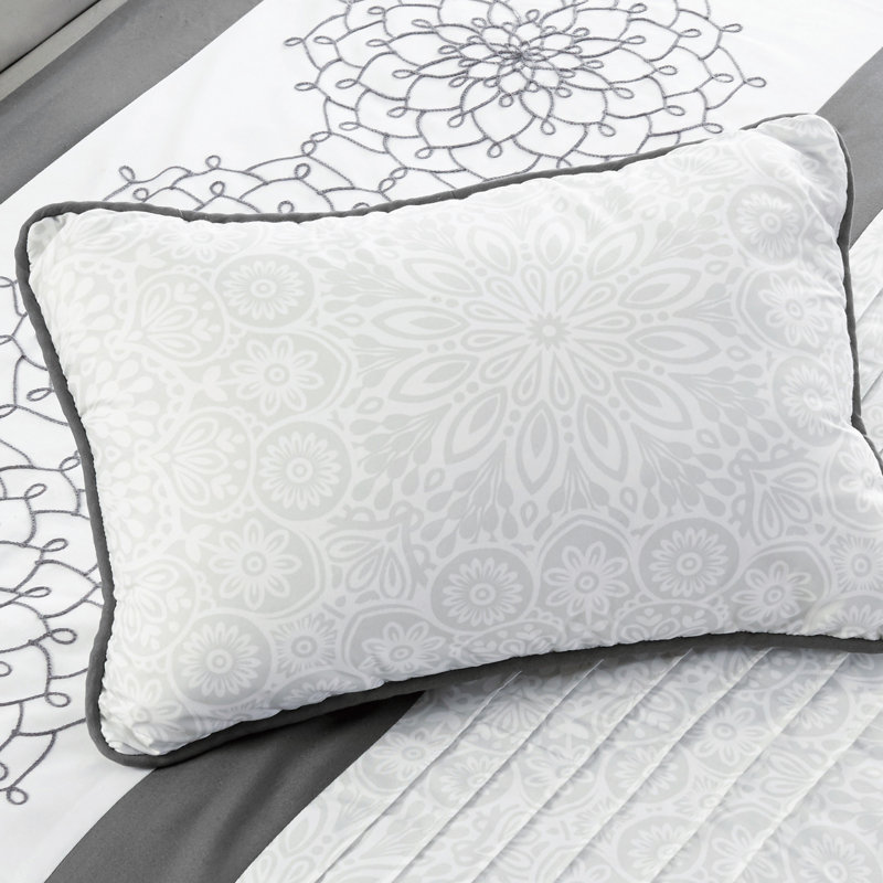Alcott Hill Hasson Embroidery 7 Piece Comforter Set Reviews