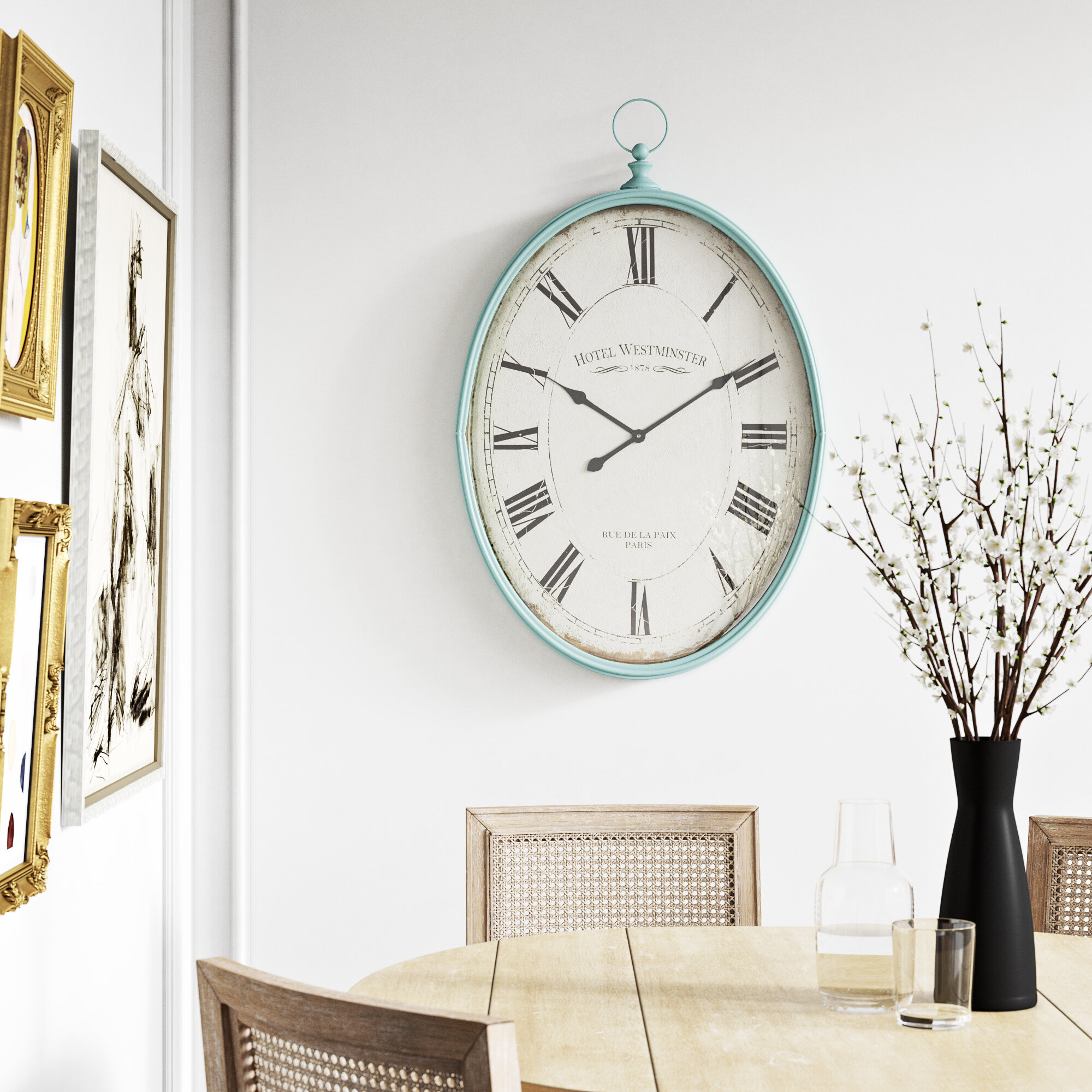 Details about   Decorative Clock Wall Clock Heavy Duty Home Decor Farmhouse Living Room