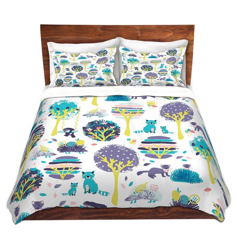 woodland animal duvet cover