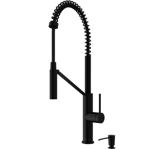 VIGO Livingston Magnetic Pull Down Single Handle Kitchen ...