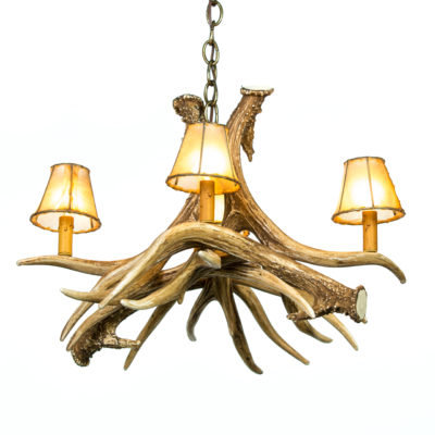 Millwood Pines Arwen Mule Deer 4 Light Shaded Classic Traditional Chandelier Wayfair