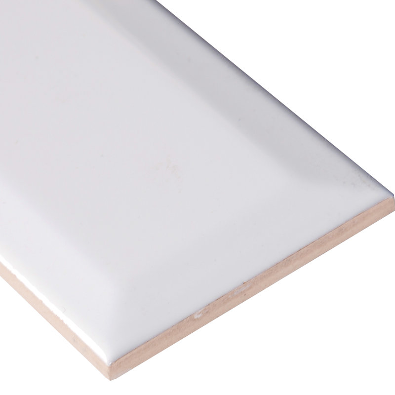 Msi Glossy Beveled 3 X 6 Ceramic Subway Tile In White Reviews Glossy Beveled 3 X 6 Ceramic Subway Tile