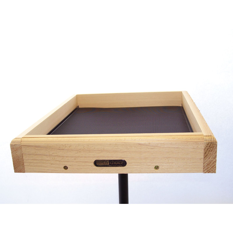 Birds Choice Open Platform Cedar Tray Bird Feeder Reviews Wayfair