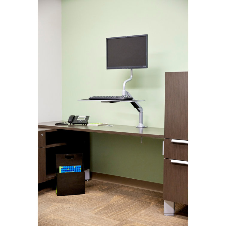 Safco Products Height Adjustable Standing Desk Converter Wayfair