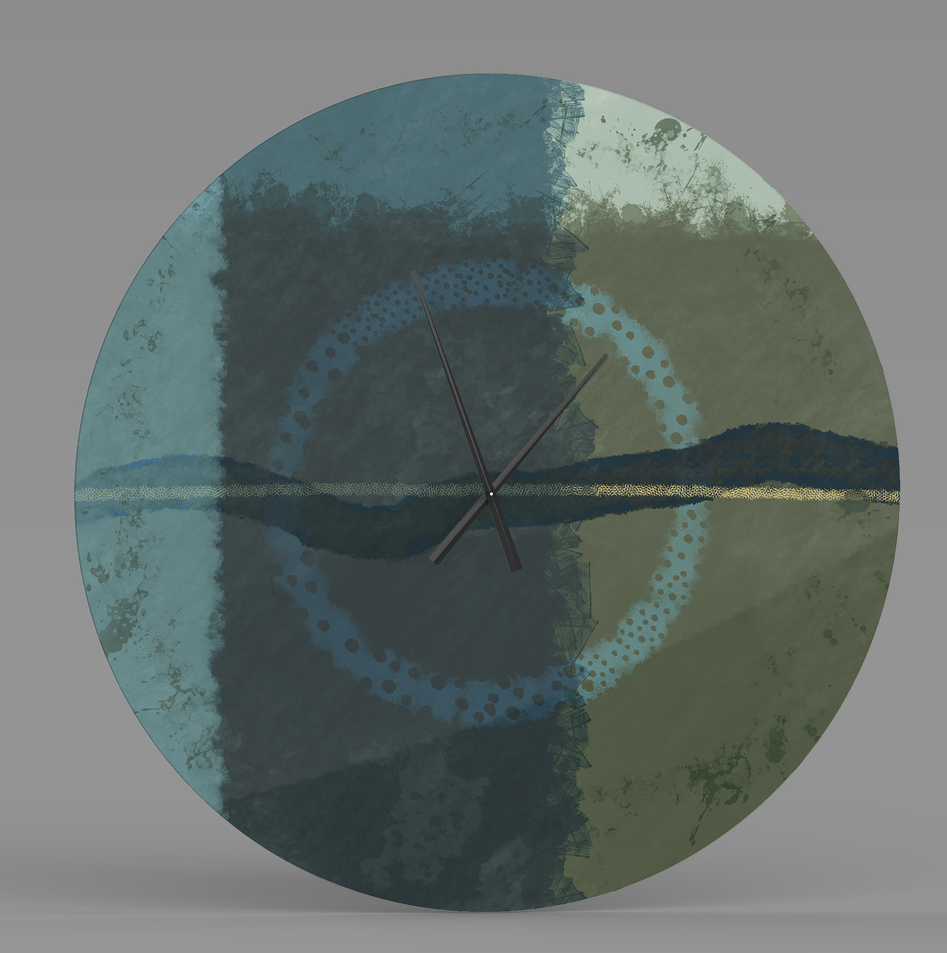 Ebern Designs Hattiesburg Metal Wall Clock Wayfair