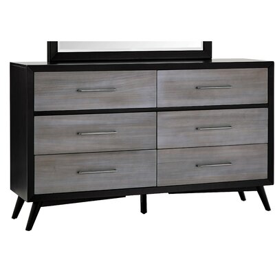 Josephson 6 Drawers Standard Dresser Brayden Studio Color Gray