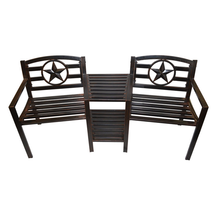 Charlton Home Jack And Jill Metal Tete A Tete Bench Reviews