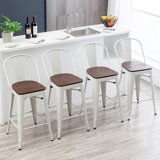 Metcalfe Solid Wood Bar & Counter Stool (Set of 4) by Williston Forge