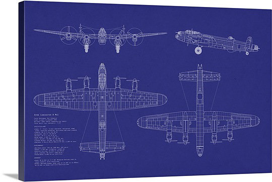 Photo Airborne Lancaster Bomber War Aeroplane Giant Wall Art Poster Print