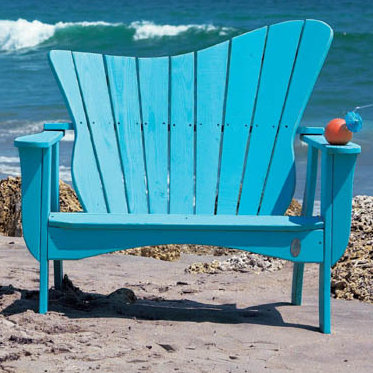 Wave Garden Bench Uwharrie Chair Color Twilight Bluedistressed