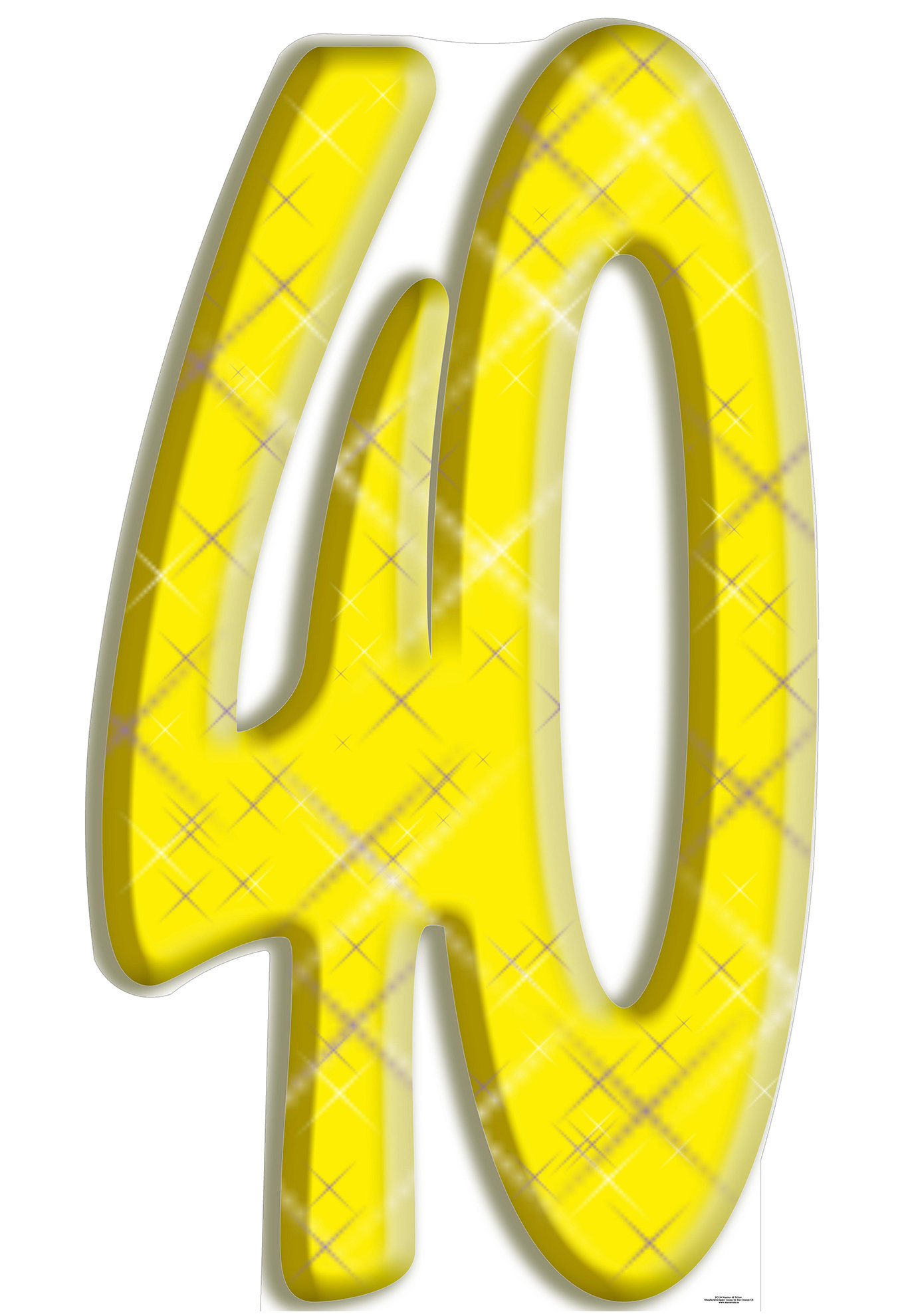 Star Cutouts Number 40 Cardboard Standup | Wayfair