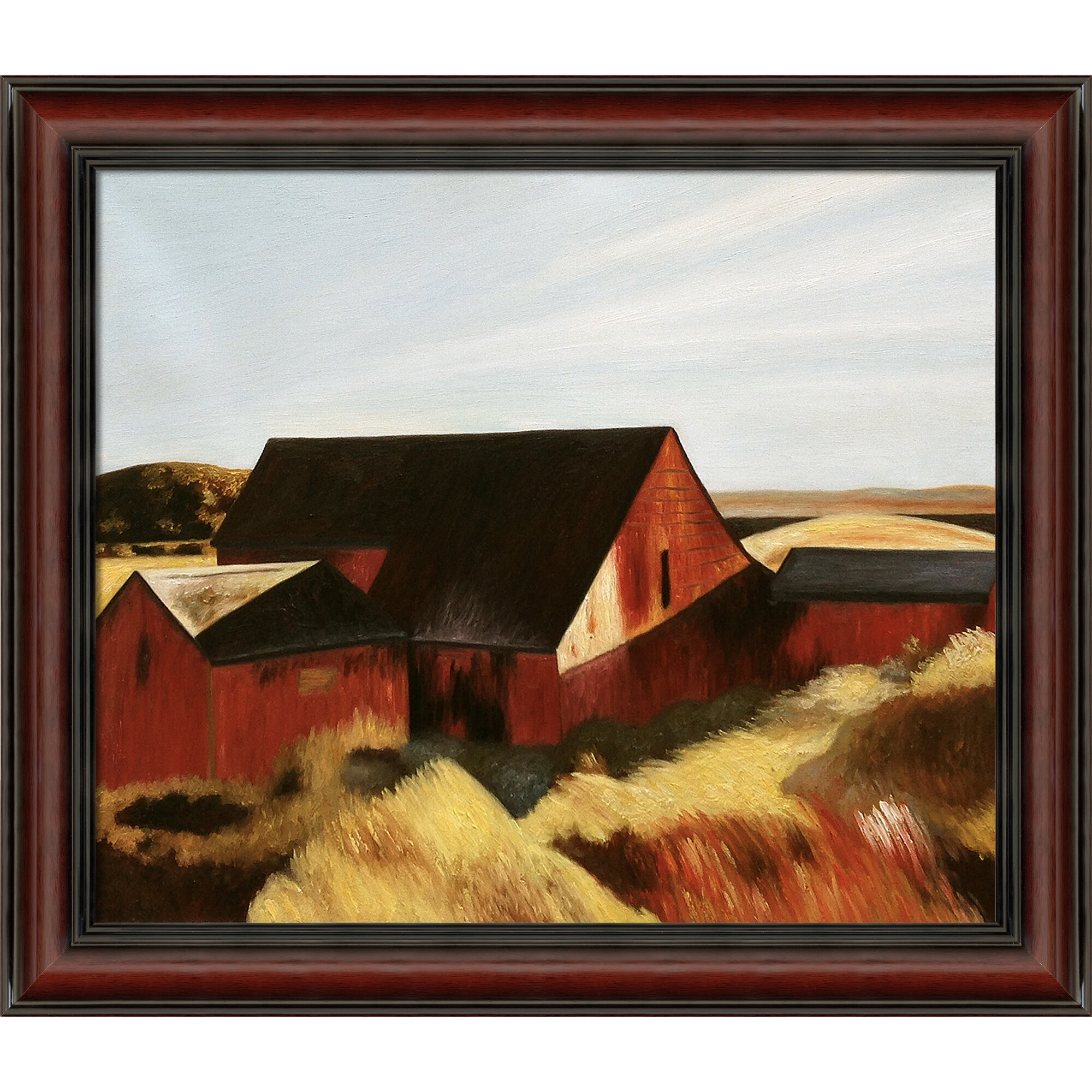 Vault W Artwork Cobb's Barns, South Truro, 1933 by Edward Hopper ...