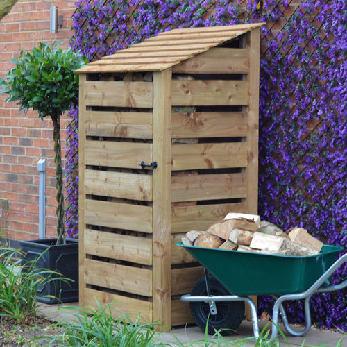 3 Ft. x 3 Ft. Wood Log Store WFX Utility Finish: Rustic Brown