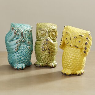 View Wise Owl 3 Piece Figurine