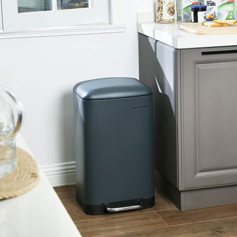 Songmics 30 Litre Step On Rubbish Bin Reviews Wayfair Co Uk