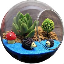 3pcs Plant Pots Fairy Garden Miniature Landscape Cute resin crafts Decorations 