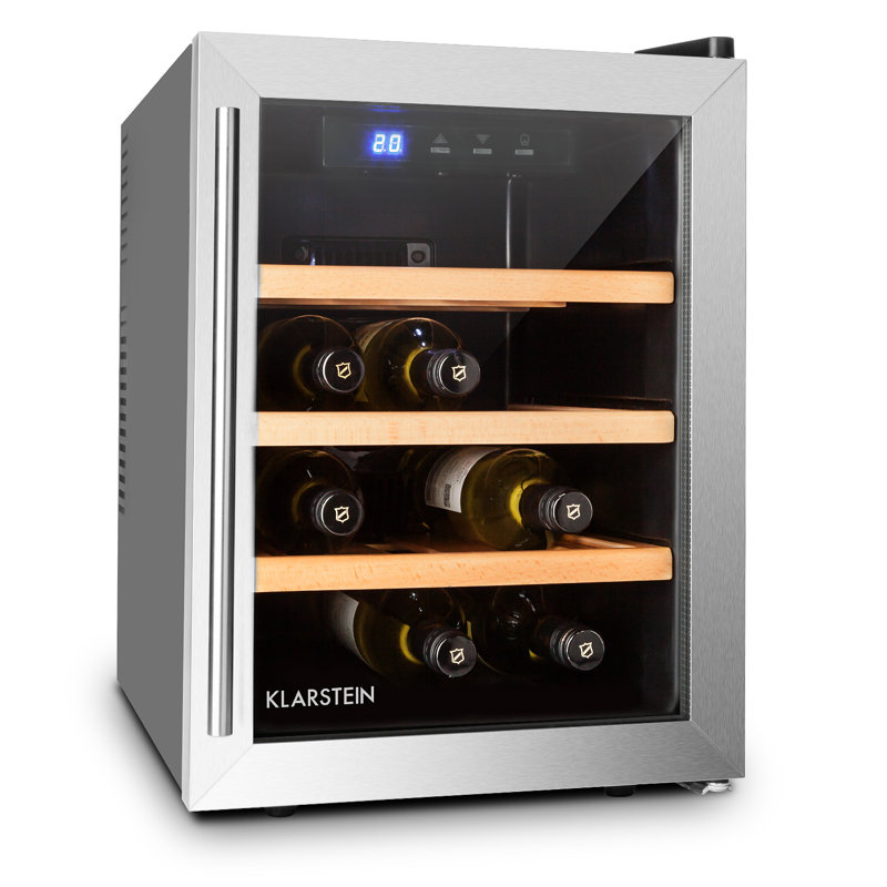 Klarstein Reserva 12 Bottle Freestanding Wine Refrigerator Wayfair.co.uk
