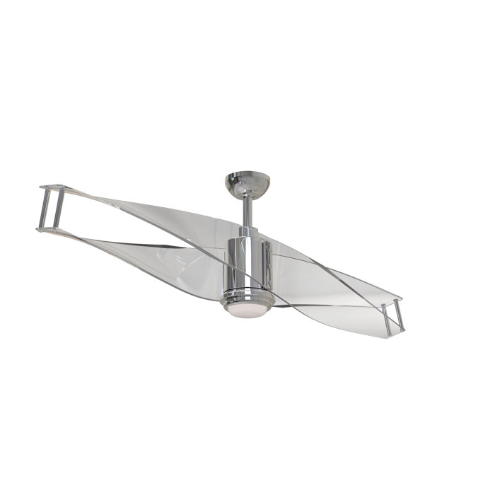 Wade Logan 56 Penbrook 2 Blade Led Ceiling Fan With Remote Light