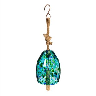 Butterfly Floral Scrolled Metal Glass Beaded WIND CHIME 42"H