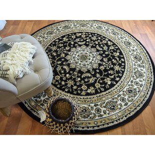 3  Feet Round Persian Turkish Modern Traditional Wool Polyester Rug