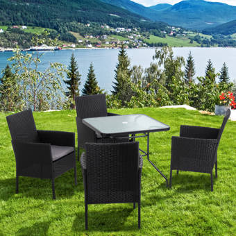 Ivy Bronx Araujo 3 Piece Dining Set With Cushions Wayfair