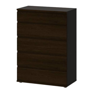 Modern Contemporary 24 Inch Wide Dresser Allmodern Karev 5 Drawer Wood Chest