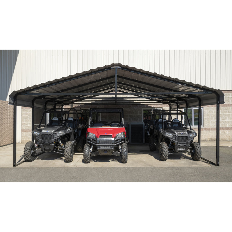 Arrow Carport 20 Ft X 20 Ft Canopy Wayfair