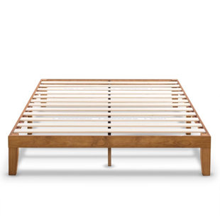 Distressed Wood Bed Frame Wayfair Harlow Solid Wood Platform Bed Frame With Clic Wooden Slat