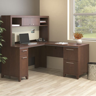 Go to store & view more images Bush Business Furniture Enterprise 3 Piece L-Shape Desk Office Suite