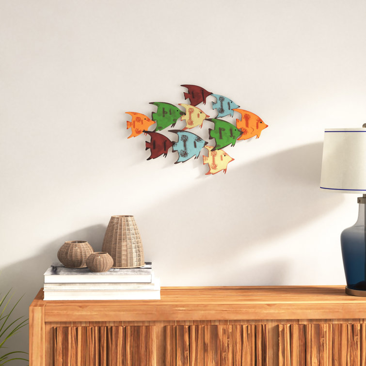 Bay Isle Home School Of Fish Wall Decor Reviews Wayfair