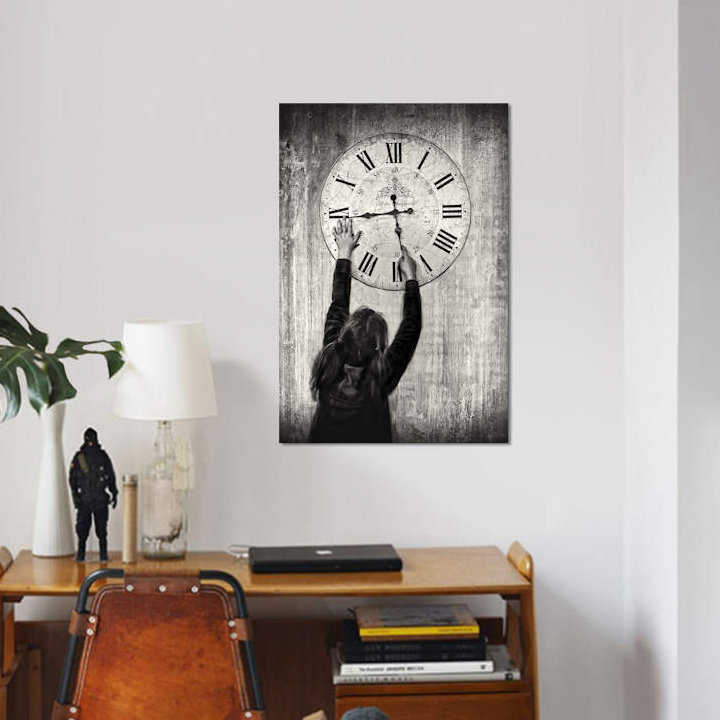 East Urban Home Please Move Faster I Want To Grow Up Graphic Art Print On Canvas Wayfair
