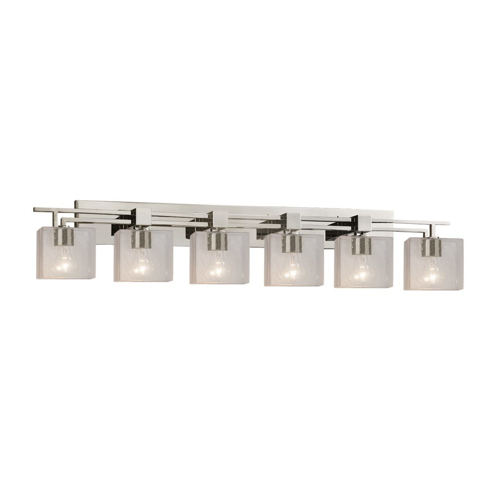 6 light brushed nickel vanity light