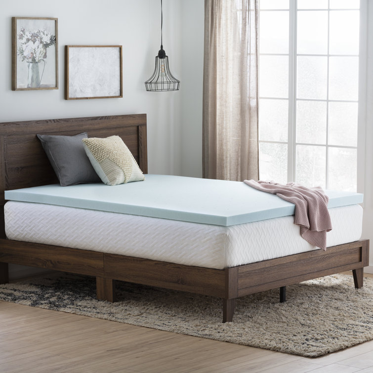 Wayfair Sleep 2 5 Medium Gel Memory Foam Mattress Topper Reviews Wayfair