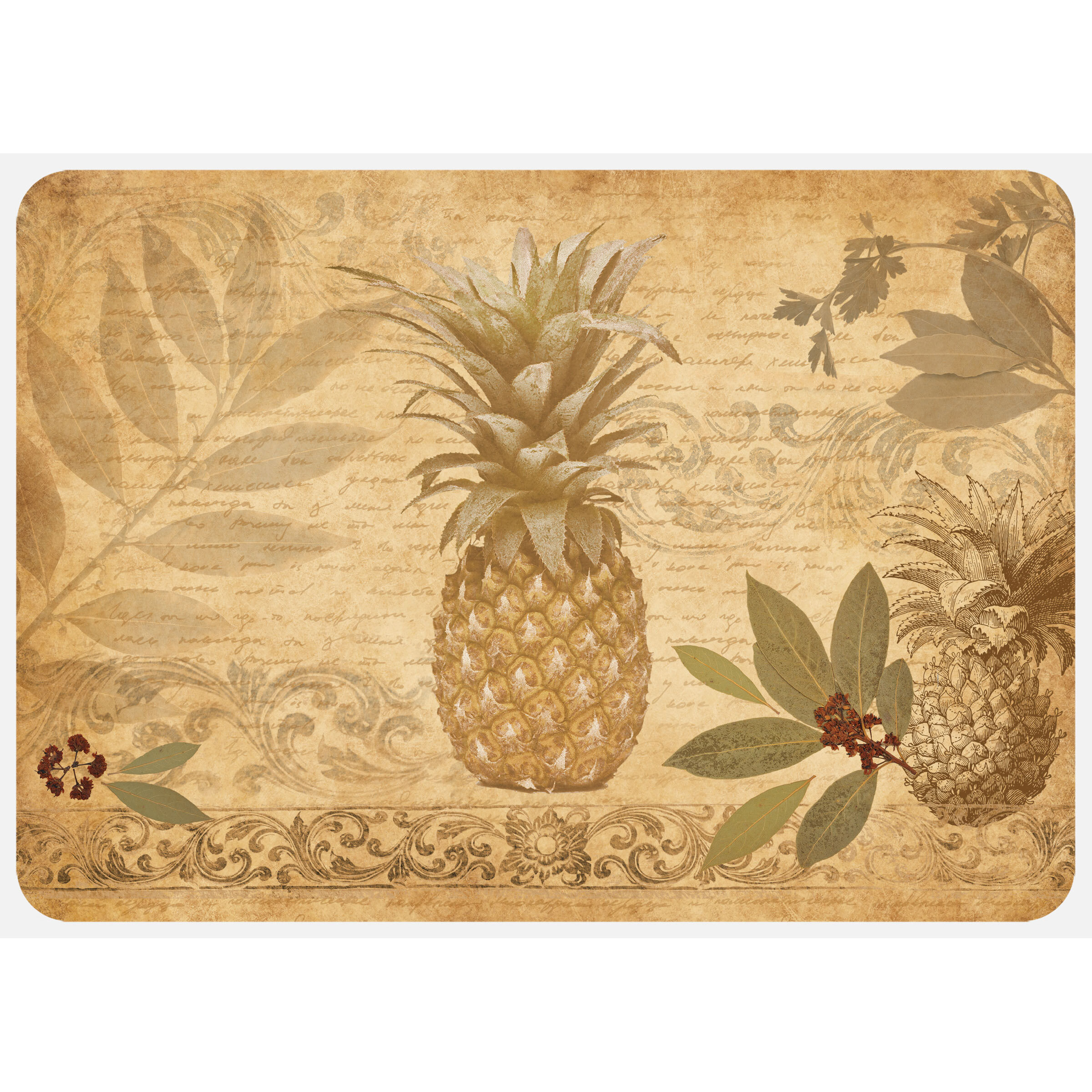 Beachcrest Home Jaidyn Pineapple Coast Kitchen Mat Reviews Wayfair