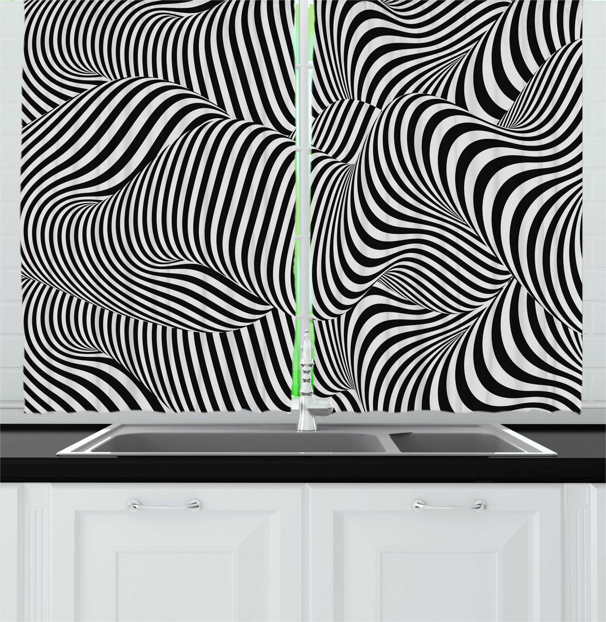 East Urban Home 2 Piece Abstract Surreal Digital Generated Quirky