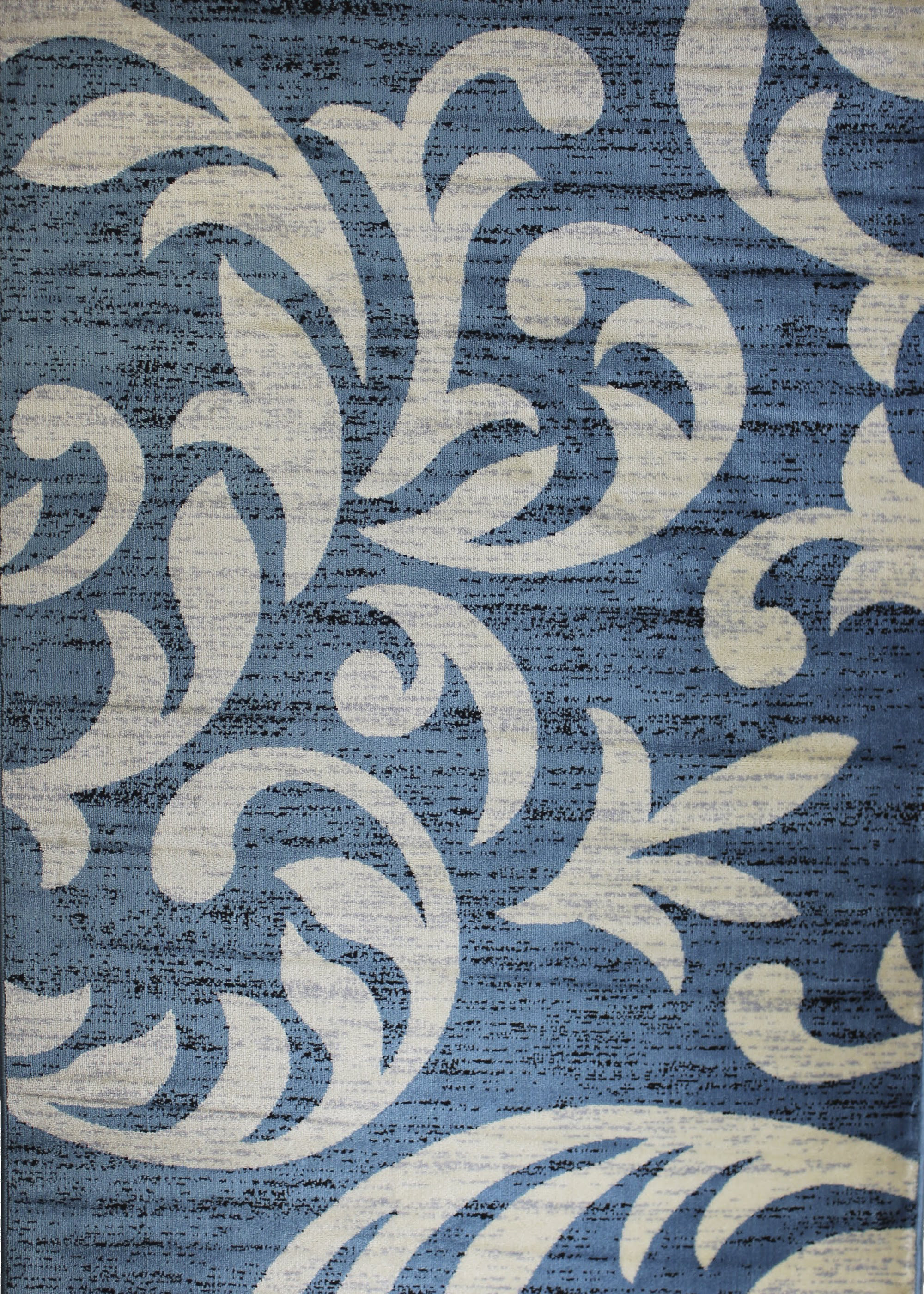 Charlton Home® Knoxville Floral Area Rug in Blue & Reviews Wayfair