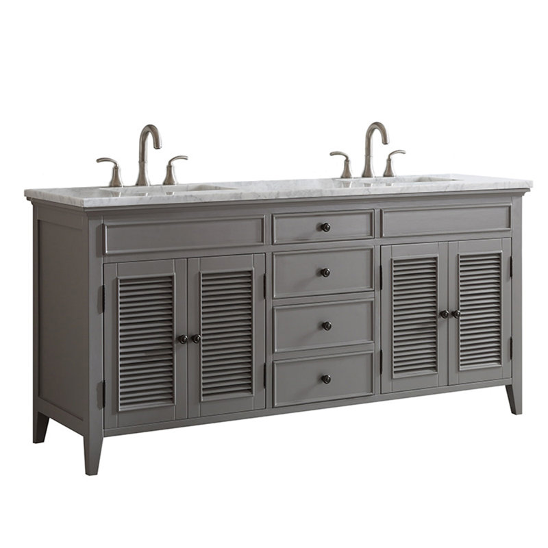 Grovetown 72 Double Bathroom Vanity Set Reviews Joss Main Grovetown 72 Double Bathroom Vanity Set