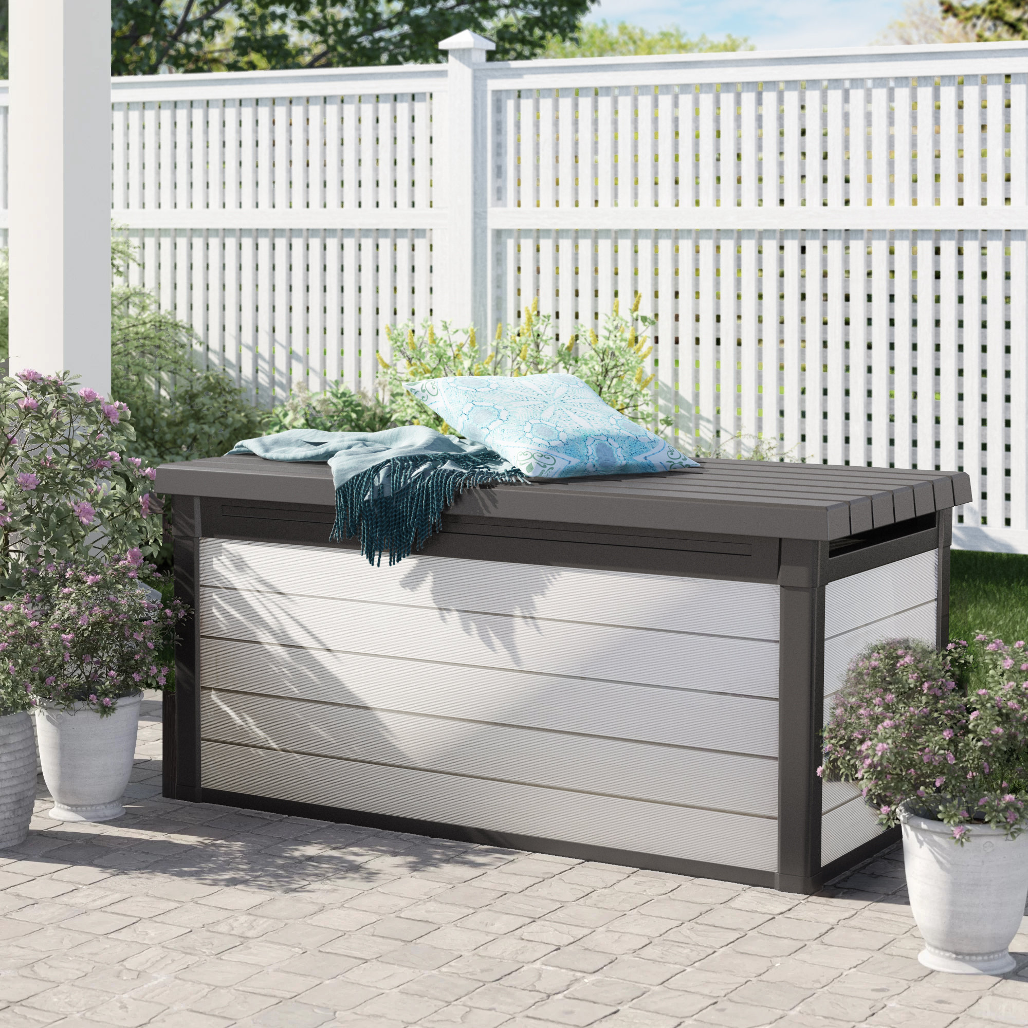 Sol 72 Outdoor Swaffham 150 Gallon Resin Deck Box Reviews Wayfair